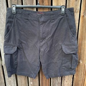Mens 36 Cargo Shorts Black Fission Cotton